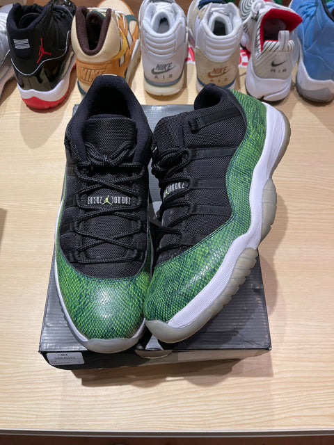 Jordan 11 Retro Low Green Snakeskin