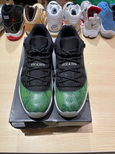 Jordan 11 Retro Low Green Snakeskin