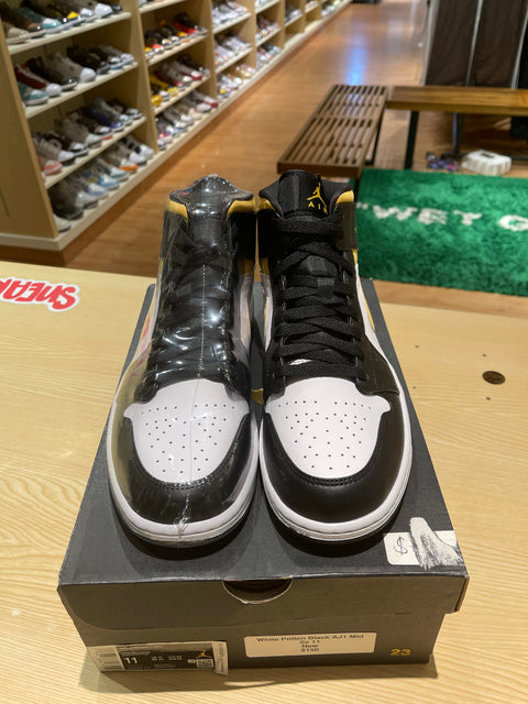 Jordan 1 Mid White Pollen Black (GS)