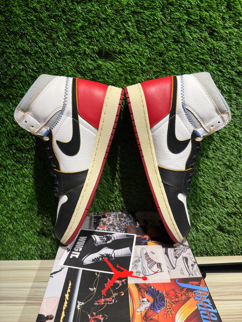 Jordan 1 Retro High Union Los Angeles Black Toe Sz 10.5M