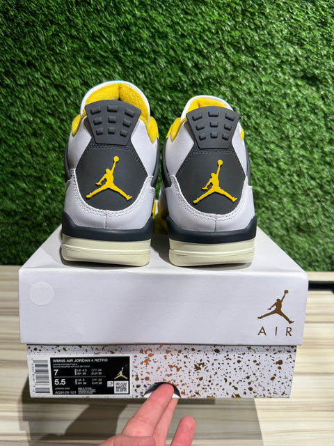 Jordan 4 Retro Vivid Sulfur (Women's) Sz 7W/5.5M
