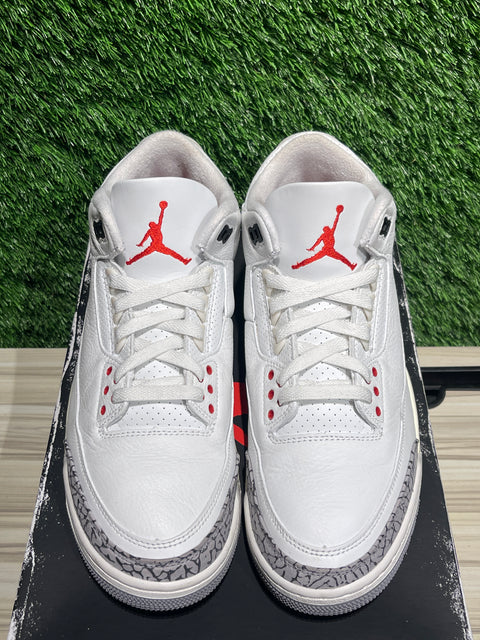 Jordan 3 Retro White Cement Reimagined Sz 9