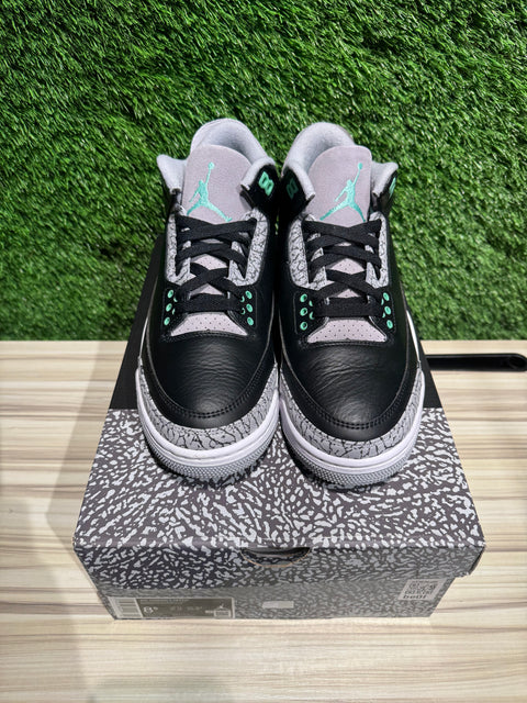 Jordan 3 Retro Green Glow Sz 8.5M