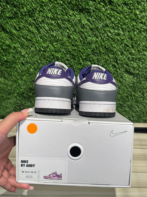 NikeiD Grey Purple Nike Dunk Low Sz 10.5