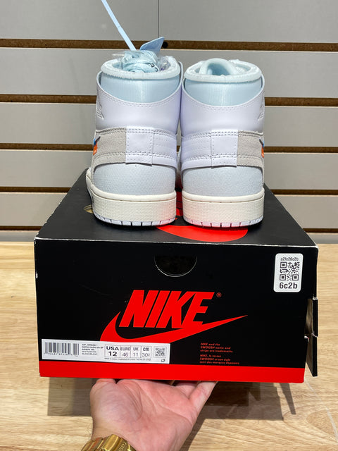 Jordan 1 Retro High Virgil Abloh Archive Alaska Sz 12