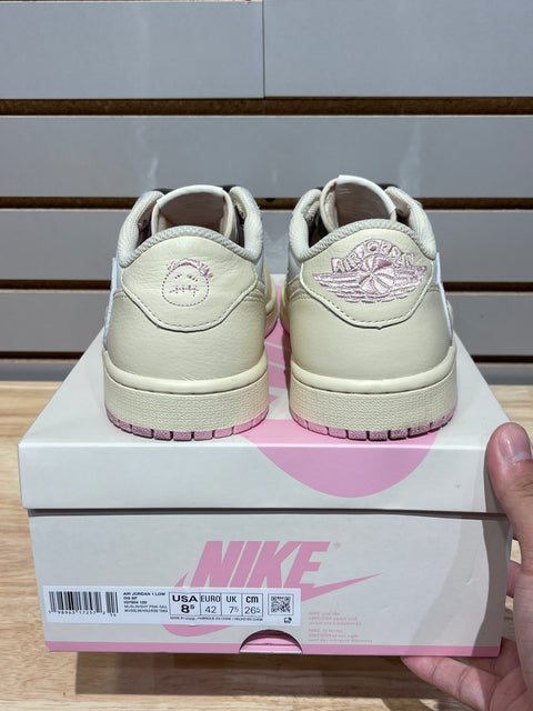 Jordan 1 Retro Low OG SP Travis Scott Shy Pink Sz 8.5M