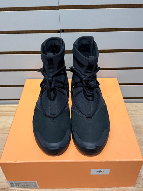 Nike Air Fear of God 1 Triple Black Sz 12