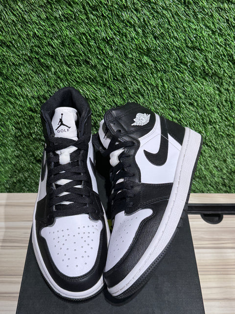 Jordan 1 Retro High Golf Black White Sz 7.5