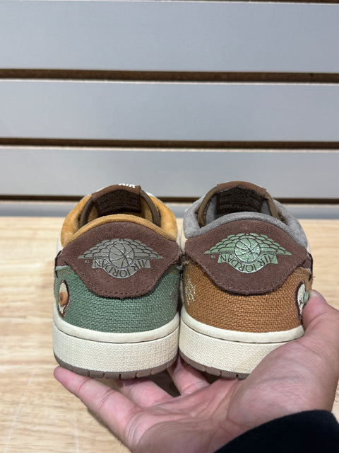 Jordan 1 Retro Low OG Zion Williamson Voodoo Sz 8