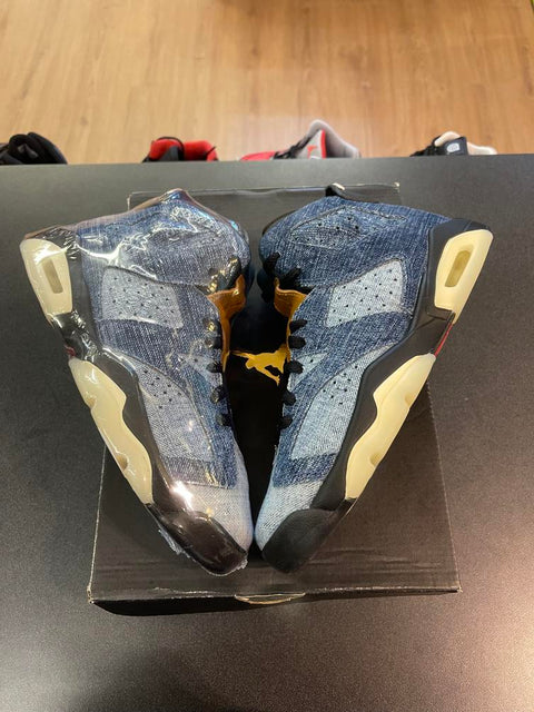 Jordan 6 Retro Washed Denim (GS) Sz 6Y