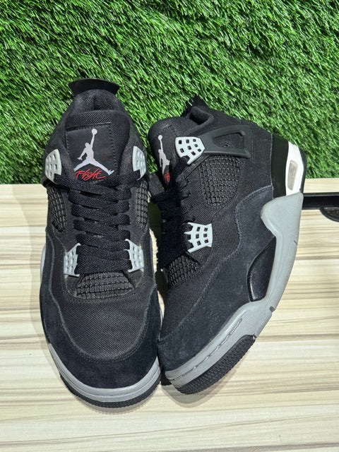 Jordan 4 Retro SE Black Canvas Sz 9.5M