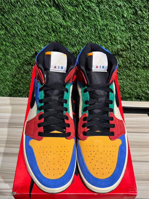 Jordan 1 Mid SE Fearless Blue the Great Sz 11.5