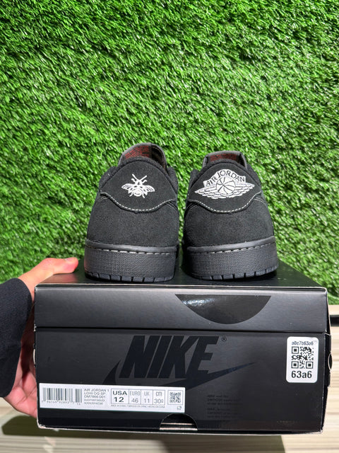 Jordan 1 Retro Low OG SP Travis Scott Black Phantom Sz 12