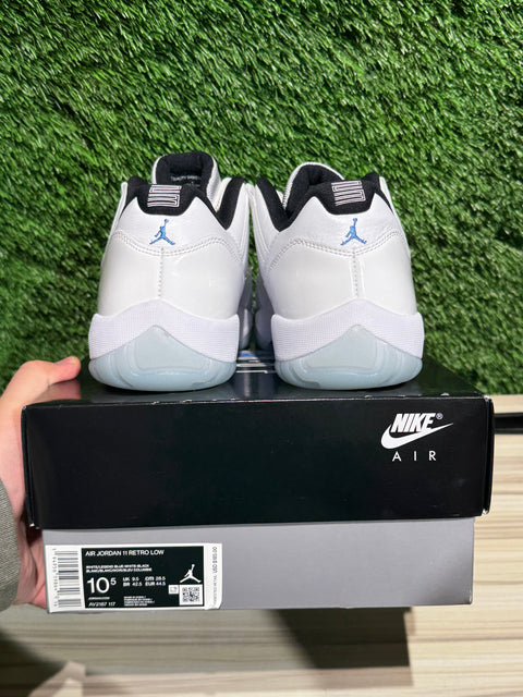 Jordan 11 Retro Low Legend Blue Sz 10.5