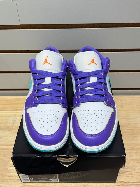 Jordan 1 Low SE Psychic Purple Hyper Jade Sz 9M
