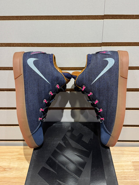 Nike LeBron 12 NSW Fireberry Denim Sz 9.5