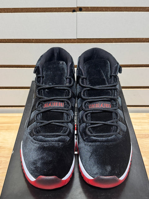 Jordan 11 Retro Bred Velvet (Women's) Sz 9.5M