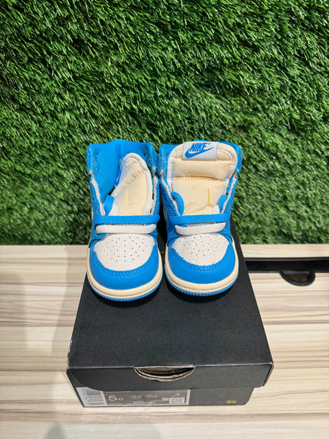 Jordan 1 Retro High OG UNC Reimagined (TD) Sz 5c