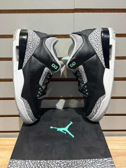 Jordan 3 Retro Green Glow Sz 10.5