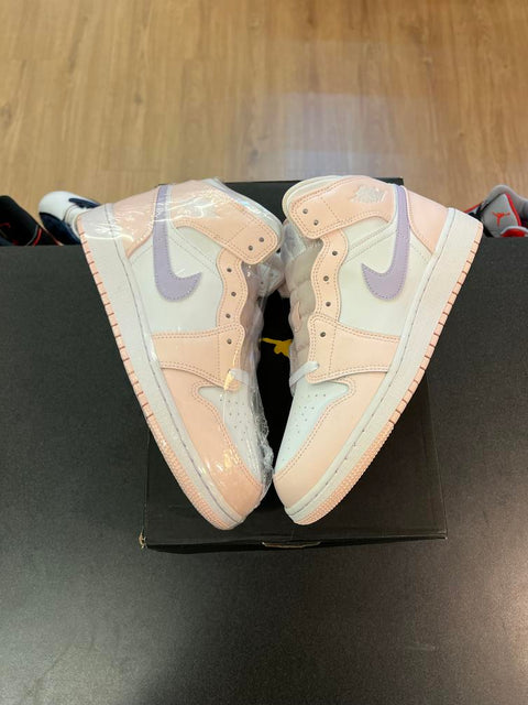 Jordan 1 Mid Pink Wash (GS) Sz 7Y