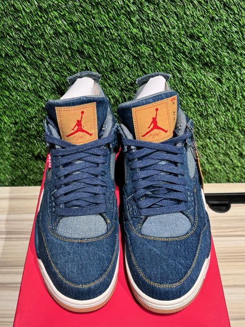 Jordan 4 Retro Levi's Denim (Tag with Levi's Logo) Sz 10