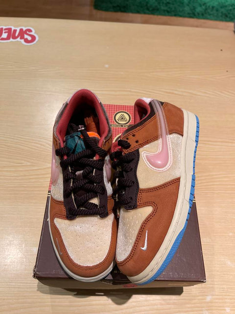 Nike Dunk Low Social Status Free Lunch Chocolate Milk (PS) Sz 2.5Y