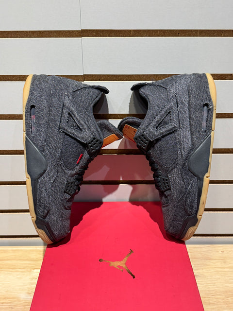 Jordan 4 Retro Levi's Black (Levi's Tag) Sz 11