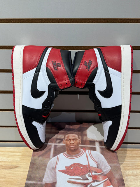 Jordan 1 Retro High OG Black Toe Reimagined Sz 11.5