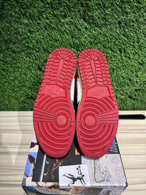 Jordan 1 Retro High Union Los Angeles Black Toe Sz 10.5M