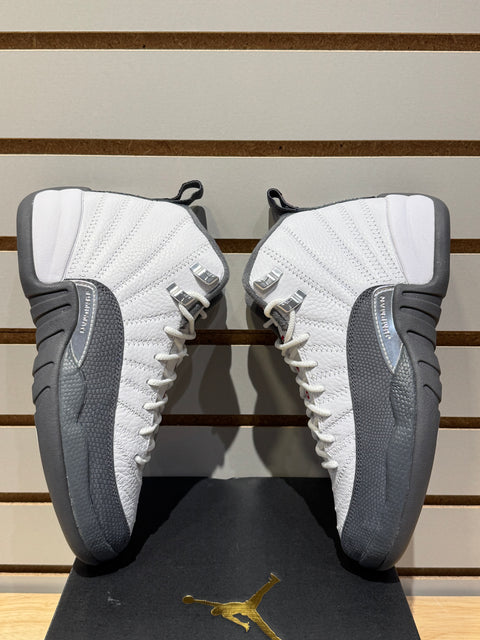 Jordan 12 Retro White Dark Grey (GS) Sz 6.5Y