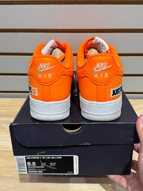Nike Air Force 1 Low Just Do It Pack Orange Sz 9.5