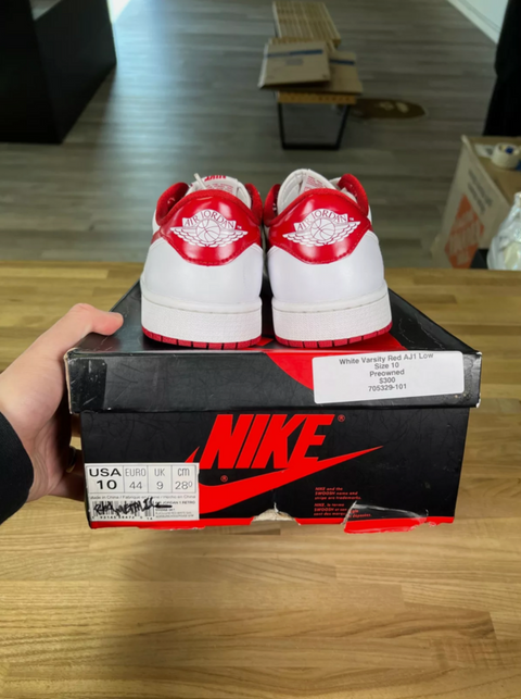 Jordan 1 Retro Low White Varsity Red