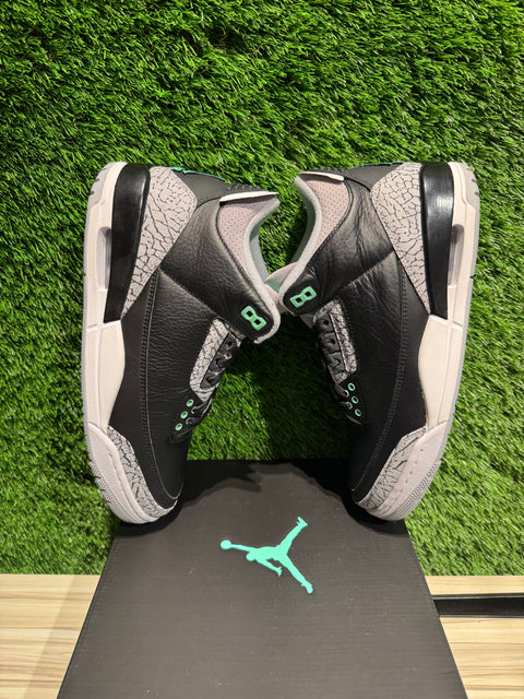Jordan 3 Retro Green Glow Sz 8.5M