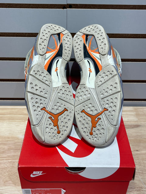 2007 Jordan 8 Retro Orange White Sz 10