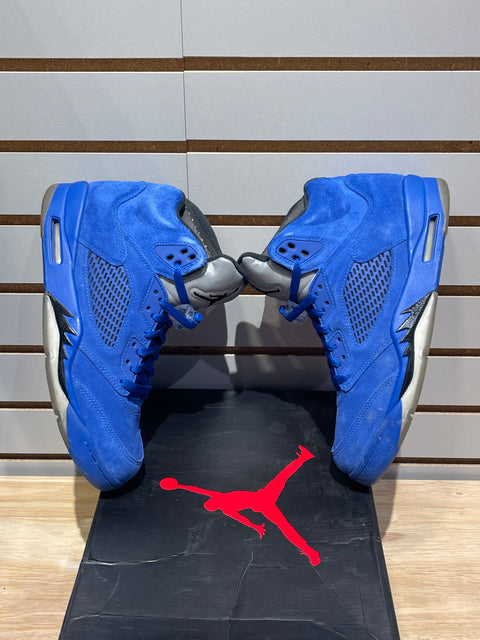 Jordan 5 Retro Blue Suede Sz 9.5