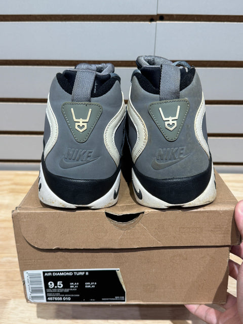 Nike Air Diamond Turf II Cool Grey Sz 9.5