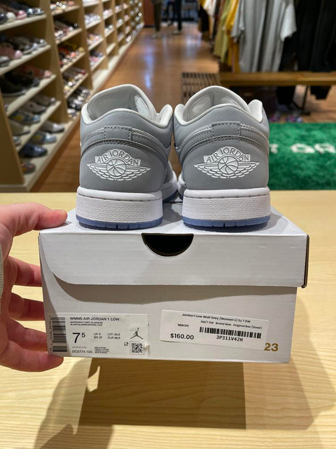 Jordan 1 Low Wolf Grey (Women's) Sz 7.5W