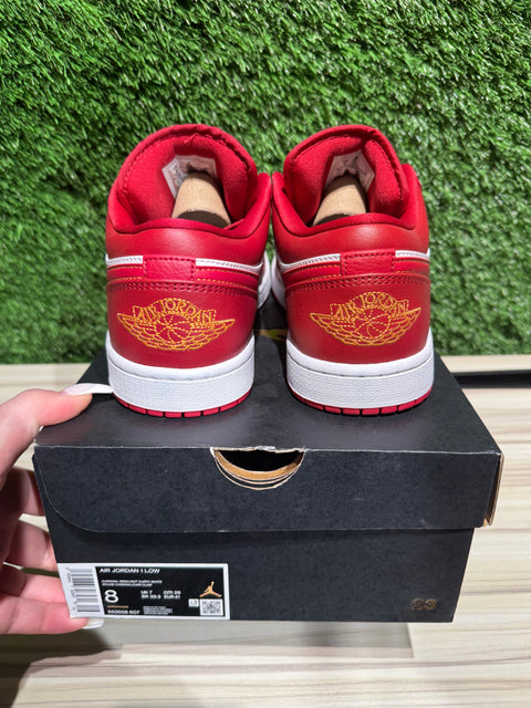 Jordan 1 Low Cardinal Red Sz 8
