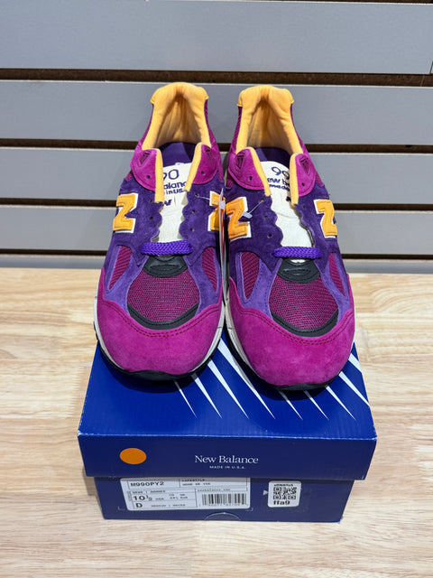 New Balance 990v2 MiUSA Teddy Santis Purple Yellow