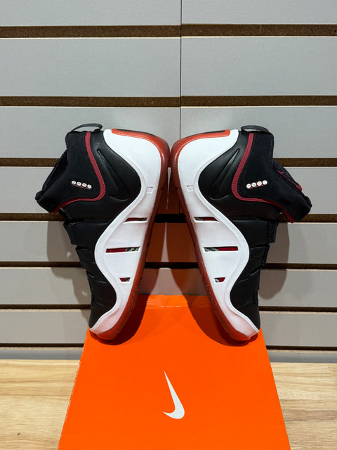 2006 Nike Lebron Zoom 4 Black Red White Sz 6.5Y