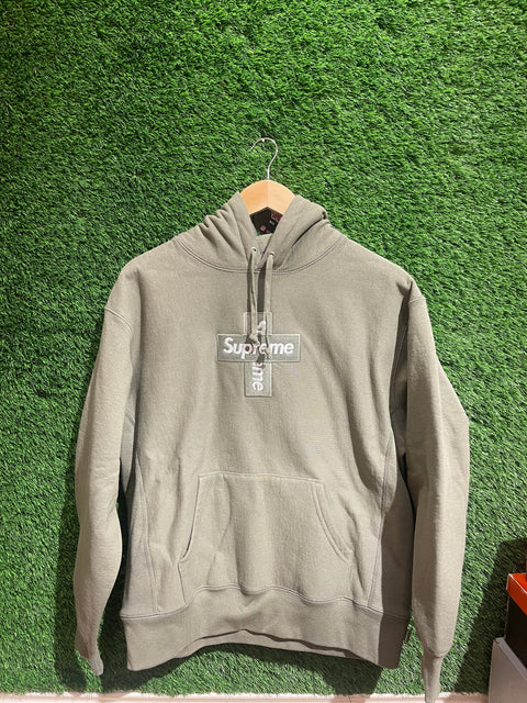 Supreme Olive Cross Hoodie Sz S