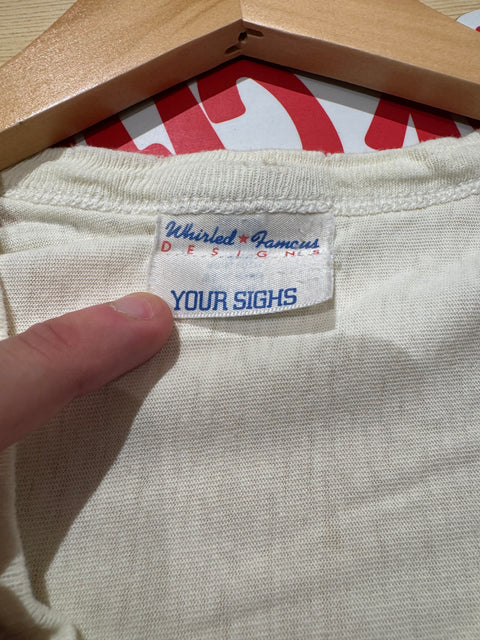 Vintage 1987 Spuds Mackenzie Bud Light V Neck Tee S L