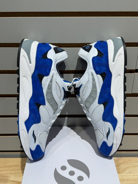 Saucony Grid Shadow 2 White Blue Sz 11