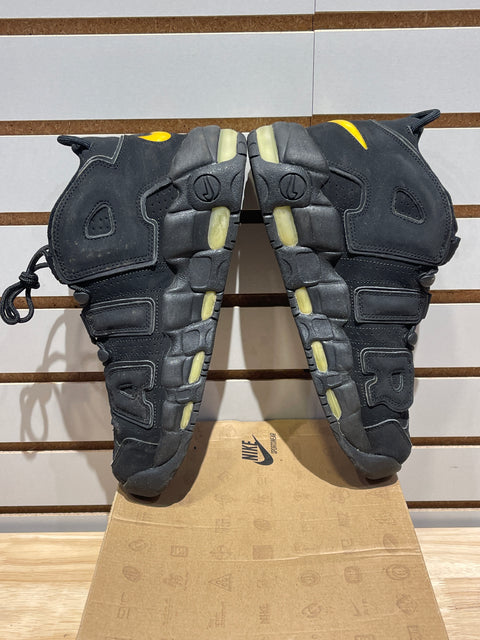 Nike Air More Uptempo Black Volt Sz 9.5