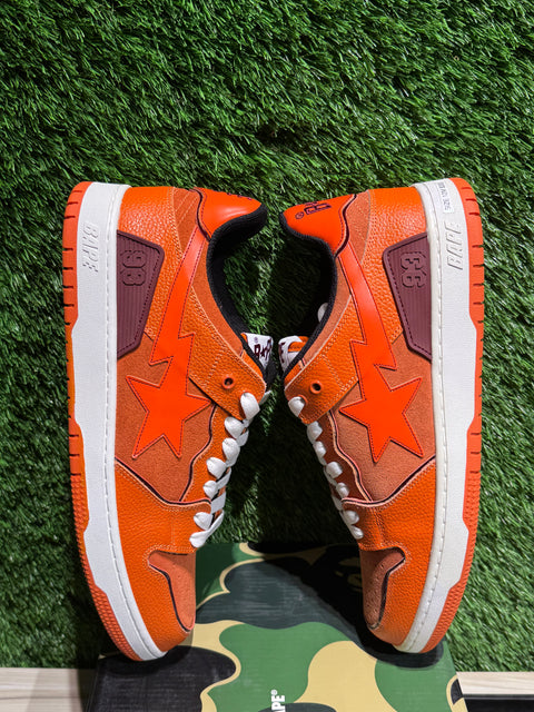 A Bathing Ape Bape SK8 Sta Orange Brown