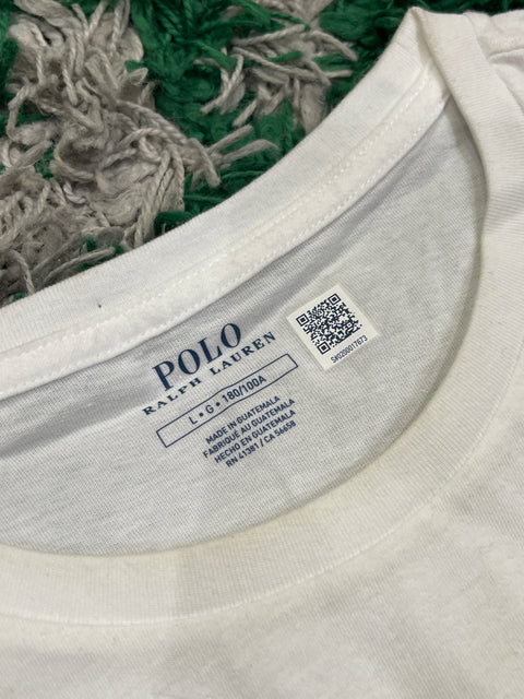 Polo Ralph lauren White Shirt RL Logo Graphic