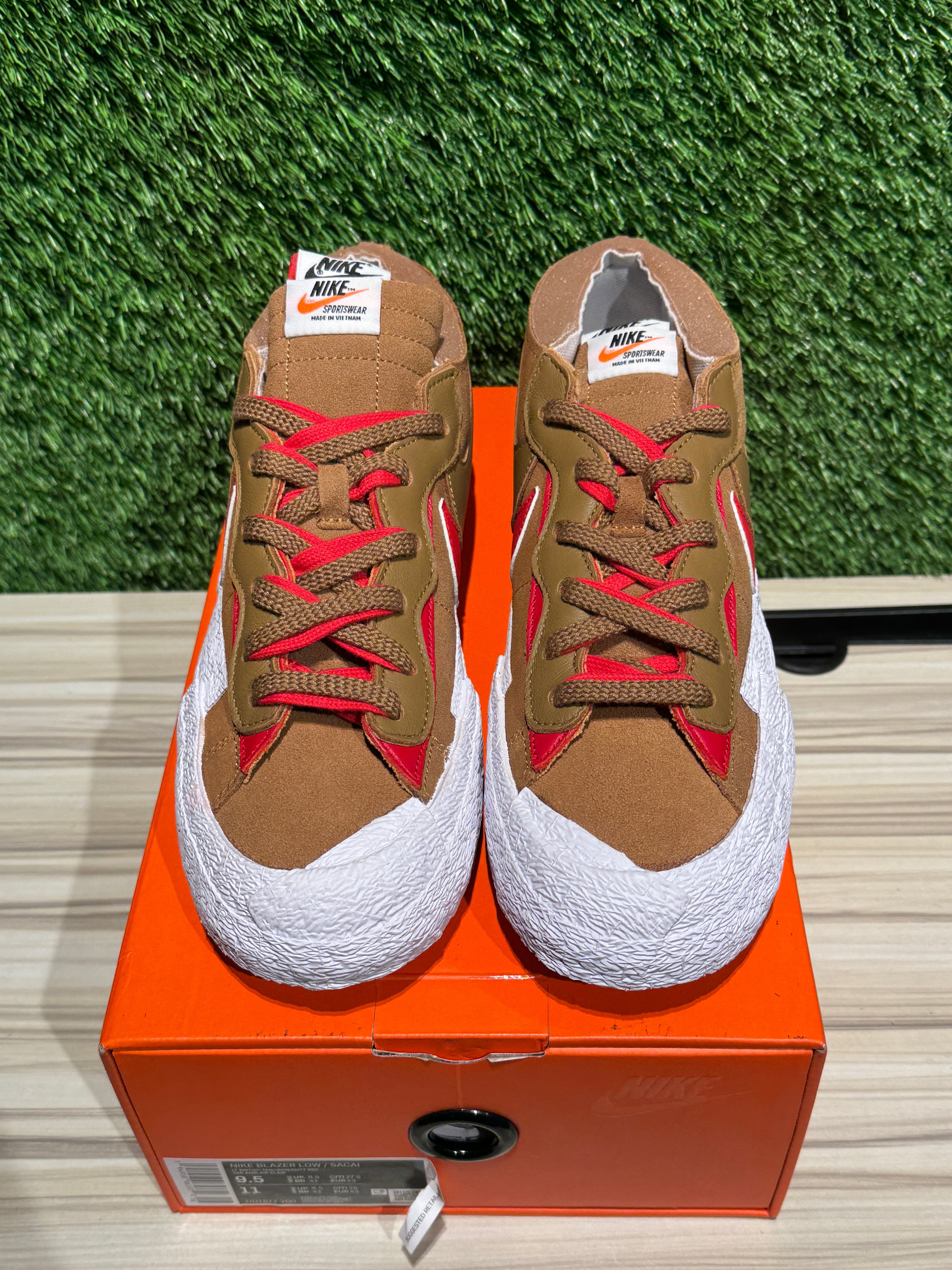 新品 SACAI NIKE BLAZER LOW BRITISHTAN 24 Nike Blazer Low Shoes 0 