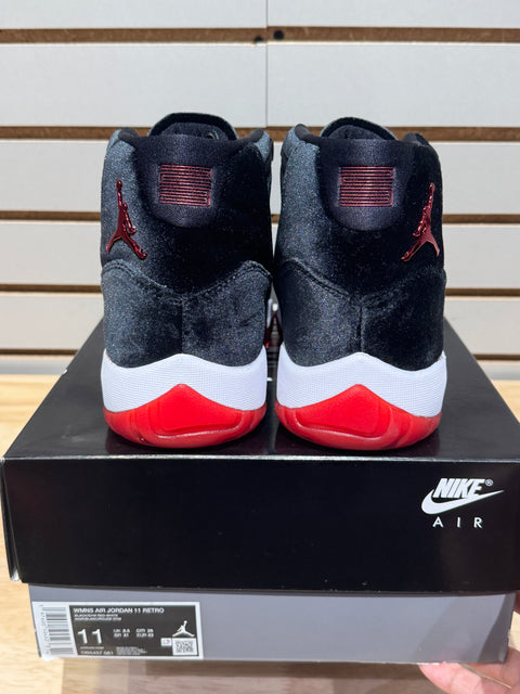 Jordan 11 Retro Bred Velvet (Women's) Sz 9.5M