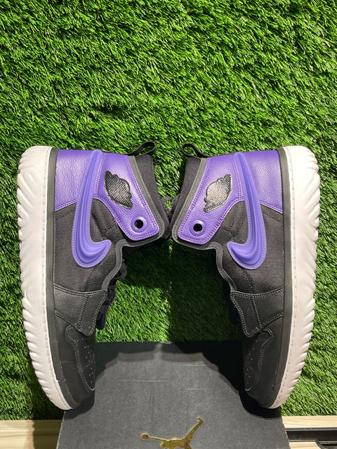 Jordan 1 High React Black Court Purple Sz 11M