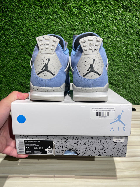 Jordan 4 Retro University Blue Sz 11M